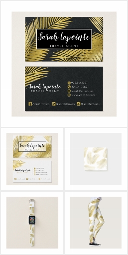 Gold Palm Leaves Pattern