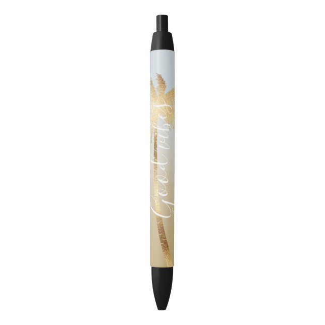 Gold Palm Tree Ombre Pen (Front Vertical)