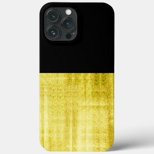 Gold Paneled Black iPhone 13 Pro Max Case
