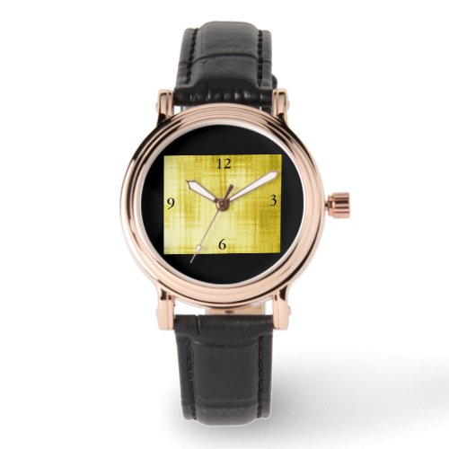 Gold Paneled Black_II Watch