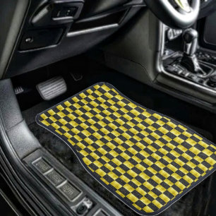 Gold-Paneled-Black-IV Car Floor Mat