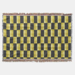 Gold-Paneled Black-IV  Throw Blanket