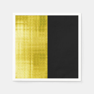 Gold Paneled Black Napkins