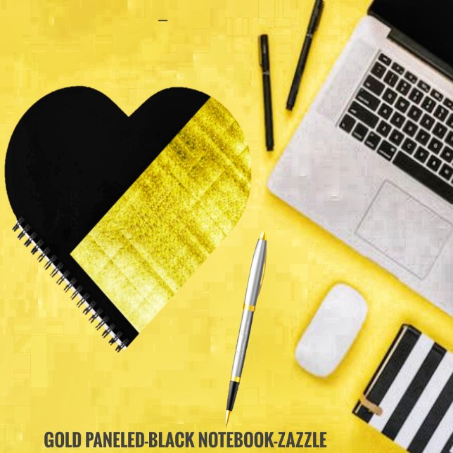 Gold Paneled Black Notebook (Creator Uploaded)