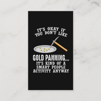 Gold Panning Gift - Mining Funny Miner Business Card by Designer_Store_Ger at Zazzle