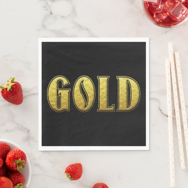 Gold Paper Napkin (Insitu)