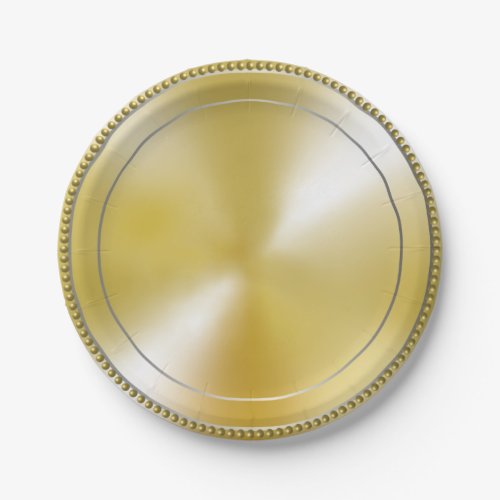 Gold Paper Plate Paper Plate