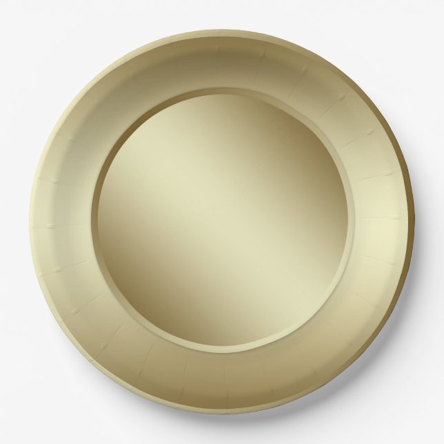 Gold Paper Plates (Front)