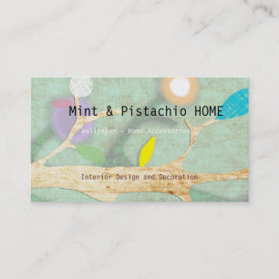 Gold Paper Primitive Art Business Card