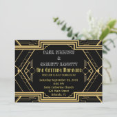 Gold Party Wedding Suite Ceremony Party Invitation (Standing Front)