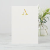 Gold & Pastel Color Monogram Professional Initial  (Standing Front)