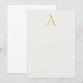 Gold & Pastel Color Monogram Professional Initial  (Front/Back)