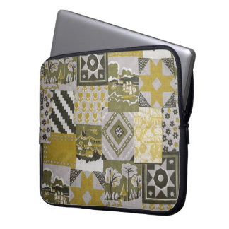 Gold Patchwork Laptop Sleeve