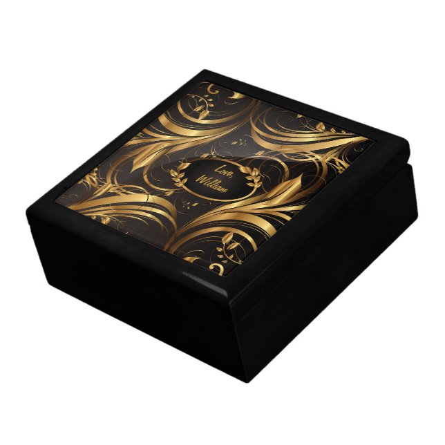 Gold Pattern 1 Gift Box (Side)