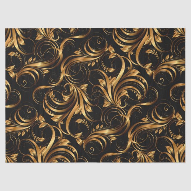 Gold Pattern 2 Tissue paper (Front)
