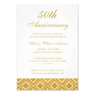 Anniversary Invitations 50th Wedding Quick View