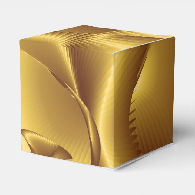 Gold Pattern Favor Boxes (Back Side)