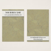 Gold Pattern Sage Green Earring Holder Display (Front & Back)