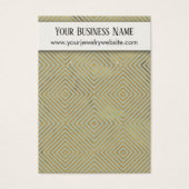 Gold Pattern Sage Green Earring Holder Display (Front)