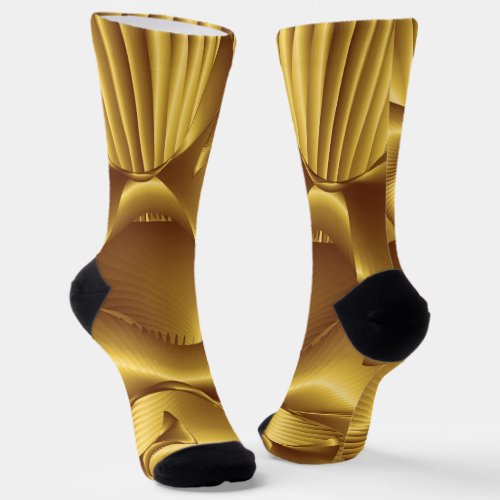 Gold Pattern Socks