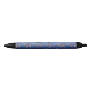 Gold Pattern Sun Burst Pen