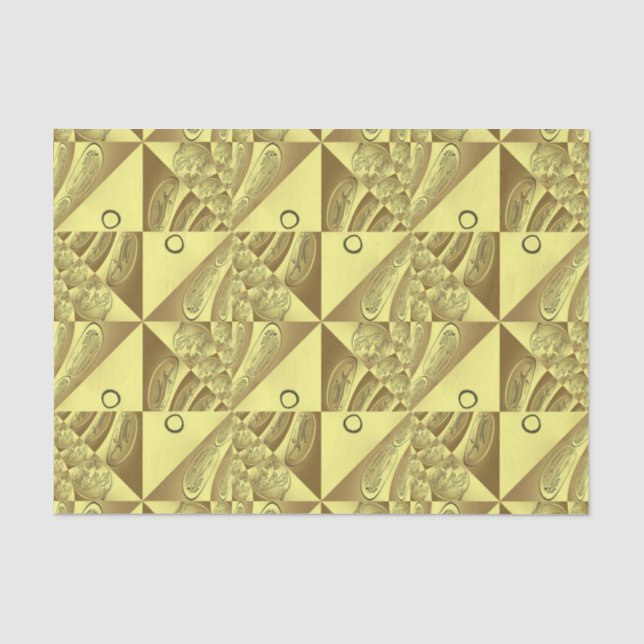 Gold Pattern Tissue Paper (Front)