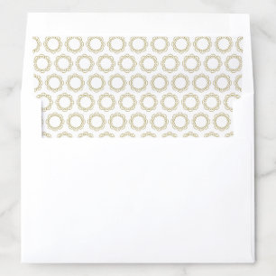Gold Pattern Wedding Invitation Envelope Liner