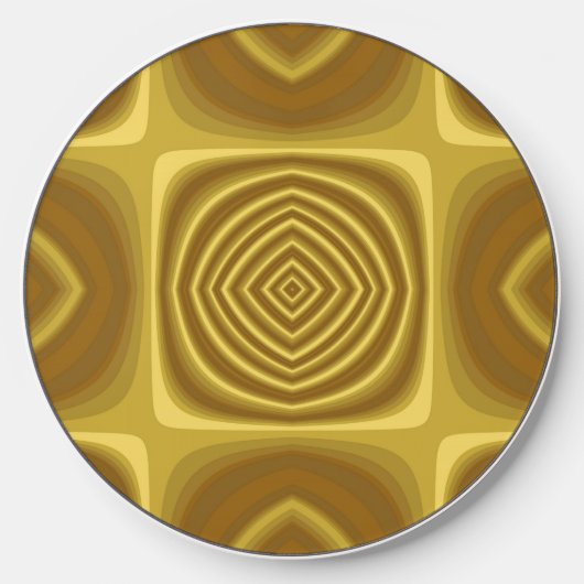 Gold Pattern Wireless Charger (Front)