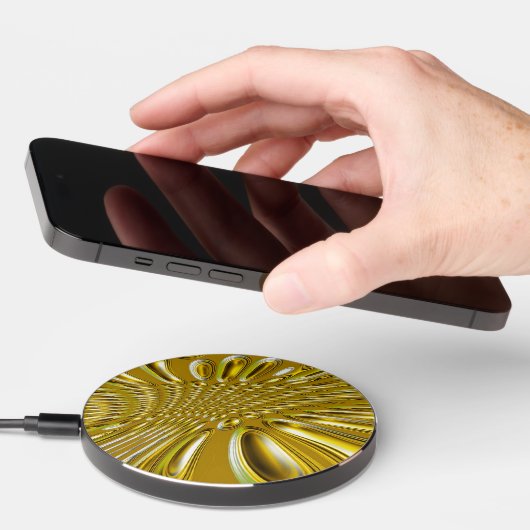Gold Pattern Wireless Charger (Hand)
