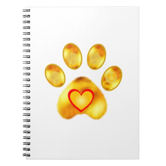 Gold Paw Notebook (Front)