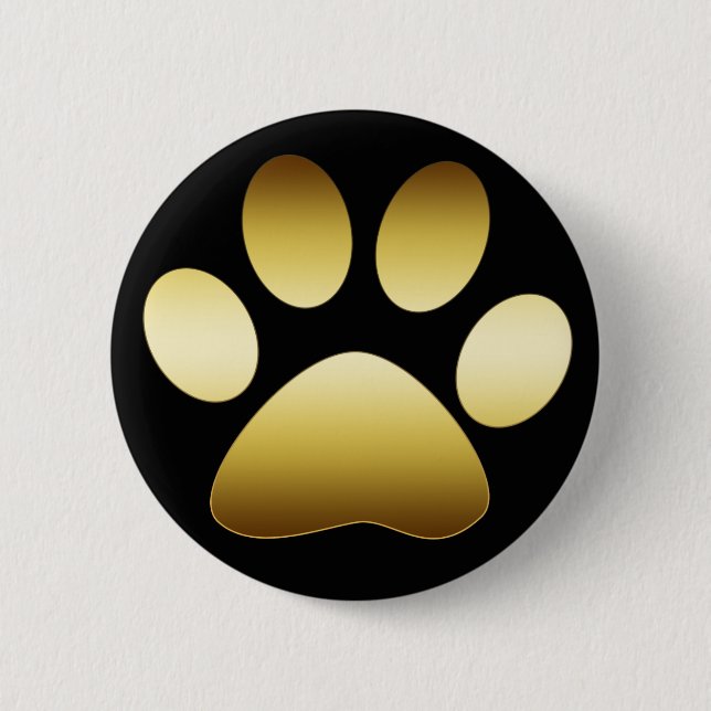 GOLD PAW PRINT BUTTON (Front)