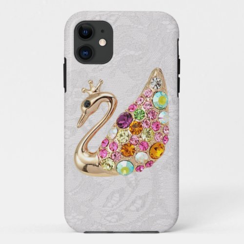 Gold Peacock  Jewels Paisley Lace iPhone 5 Case