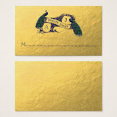 Gold Peacocks Custom Order (Front & Back)