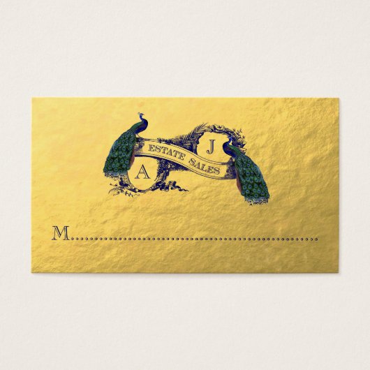 Gold Peacocks Custom Order (Front)