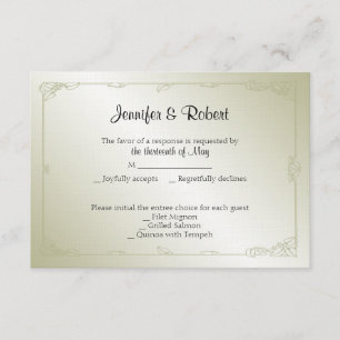 Gold Pearl 30th Anniversary Response Card