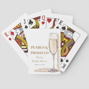 Gold Pearls and Prosecco Classic Playing Cards