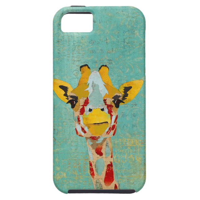 Gold Peeking  Giraffe  iPhone Case (Back)