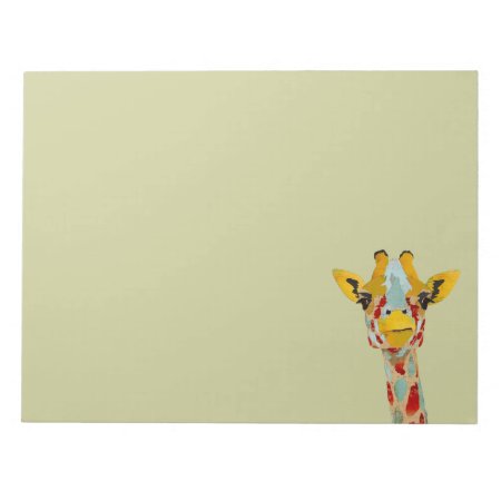 Gold Peeking Giraffe Notepad