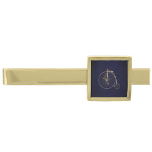 Gold Penny Farthing Finish Tie Bar