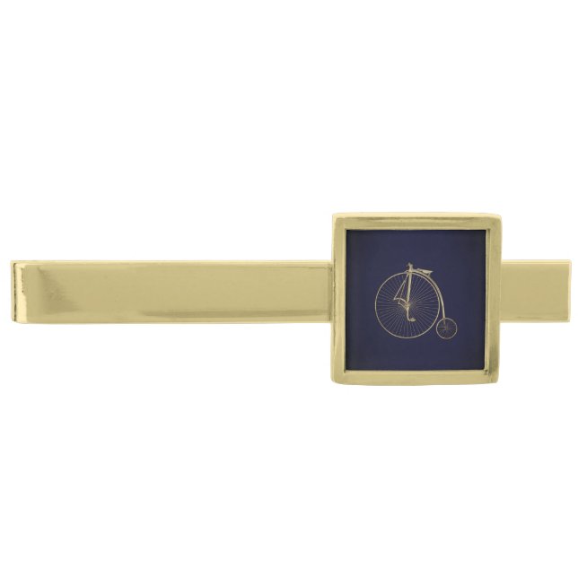 Gold Penny Farthing Finish Tie Bar (Front)