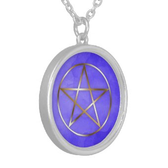 Gold Pentagram Star Occult Necklace | Zazzle