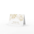 Gold Peony Line Art Monogram Wedding