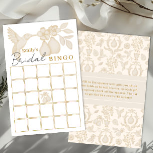 Gold Perfect Pear Bridal Shower Bingo Game
