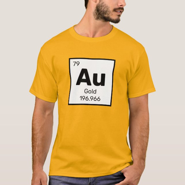 Gold / Periodic Table - Au Element T-Shirt (Front)