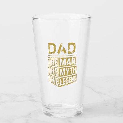 Gold Personalized Name The Man The Myth The Legend Glass