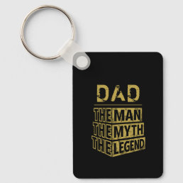 Gold Personalized Name The Man The Myth The Legend Keychain