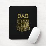 Gold Personalized Name The Man The Myth The Legend Mouse Pad<br><div class="desc">Personalized your own name,  "the Man the Myth the Legend" typography design in black and gold,  great custom gift for men,  dad,  grandpa,  husband,  boyfriend on father's day,  birthday,  anniversary,  and any special day.</div>