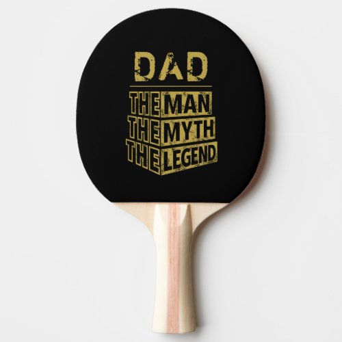 Gold Personalized Name The Man The Myth The Legend Ping Pong Paddle