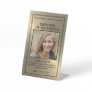 Gold/Personalized Photo - Employee Award Pedestal Sign