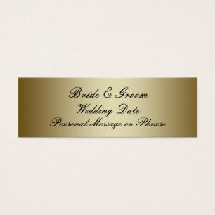 Gold Personalized Wedding Favor Tag Template